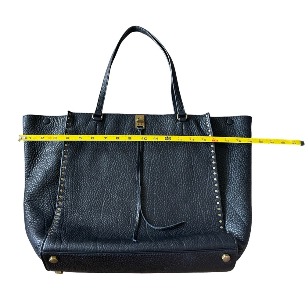 Rebecca Minkoff Darren Deep Large Black Leather Studded Tote Shoulder Bag - Picture 16 of 16